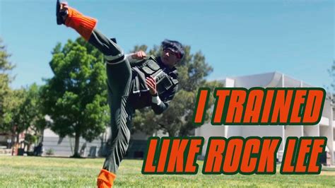 Real Life Rock Lee Taijutsu Training Youtube