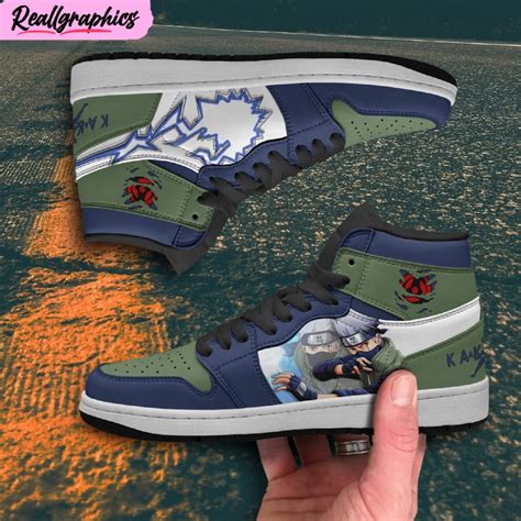 Kakashi Jordan Sneaker Boots Custom Naruto Anime Shoes Reallgraphics