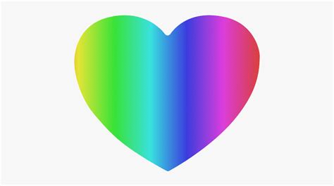 Crayon Box Ombre Rainbow Heart Shaped Mousepad Rainbow Heart In A