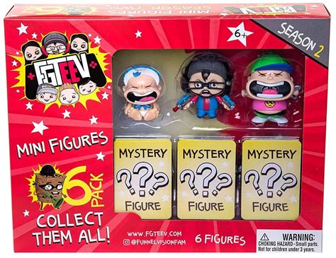 FGTeeV Season 2 FGTeeV Mystery Mini Figure 6-Pack RANDOM Figures ...