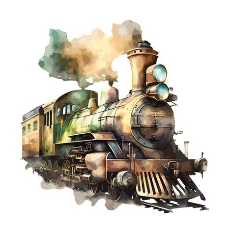 Steampunk Tren Clipart Aislado Vector Ilustración Vector Premium