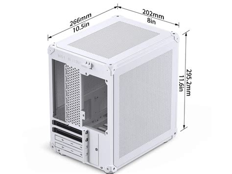 Jonsbo C White Matx Mesh Case Simple Compact Desktop Micro Atx Chassis