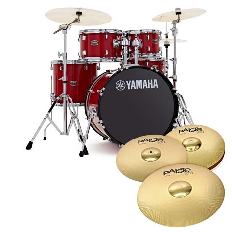 Yamaha Rydeen 20 Drum Kit Wcymbals Hot Red Gear4music