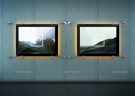 Indoor Led Poster Screens Mock Ups Graphics Graphicriver