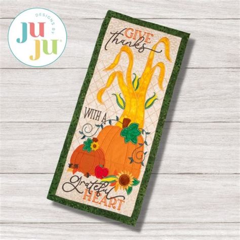 ITH Fall Harvest Wall Hanging Machine Embroidery Designs By JuJu