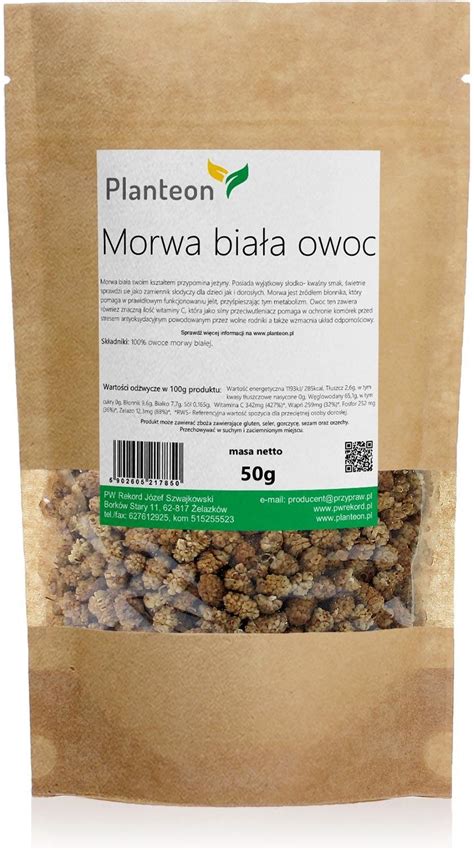 Morwa biała owoc 50g Ceny i opinie Ceneo pl