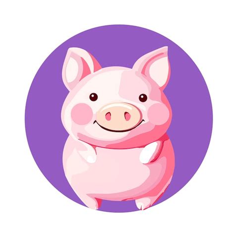 Conception D Autocollant De Style Dessin Anim Mignon Petit Cochon