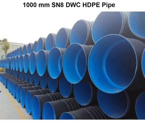 Mm Sn Dwc Hdpe Pipe At Meter Hdpe Double Wall Corrugated