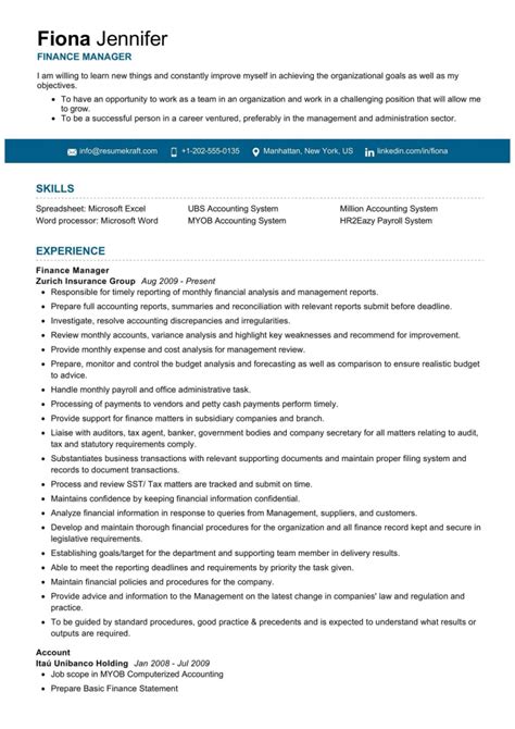 Top 20 Essential Finance Manager Resume Skills In 2025 Resumekraft