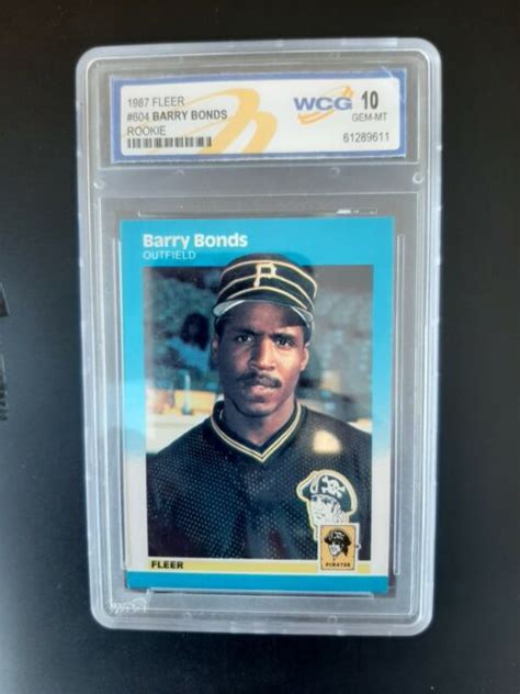 Fleer Barry Bonds Rookie Card Gma Ebay