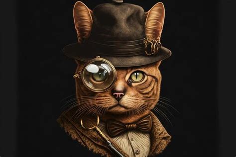 Detective Cat Stock Photos, Images and Backgrounds for Free Download