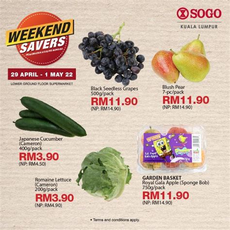 SOGO Kuala Lumpur Supermarket Weekend Savers Promotion 29 Apr 2022 1