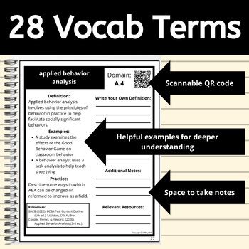 Domain A Th Edition Bcba Exam Prep Study Guide And Flash Cards For Aba