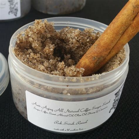 All Natural Coffee Sugar Scrub Rub Scrub Reveal Revives