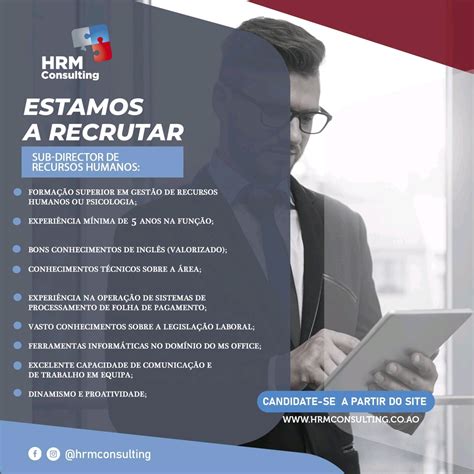 VAGA PARA SUB DIRECTOR DE RECURSOS HUMANOS Empregos Yoyota