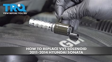 How To Replace Vvt Solenoid 2011 2014 Hyundai Sonata Youtube