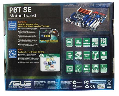 Обзор материнской платы Asus P6t Se