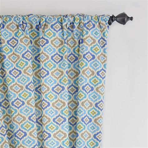 Waverly 84 In Celestial Cotton Light Filtering Back Tab Single Curtain