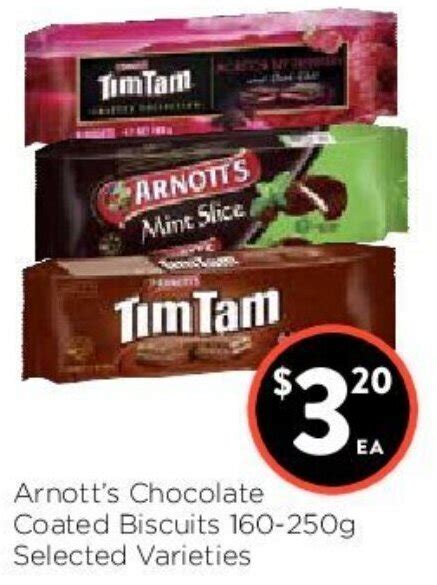 Arnott S Chocolate Coated Biscuits G Offer At Foodworks