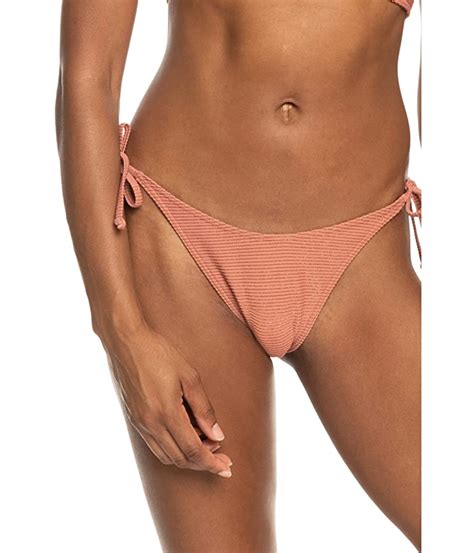 Roxy Coconut Crew Tie Side Hi Leg Cheeky Bikini Bottoms Zappos