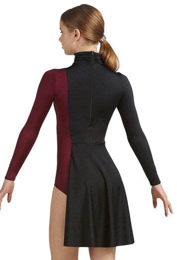 Asymmetrical Dress With Sequin Leotard Weissman® Pretty Dance Costumes Dance Outfits Dance