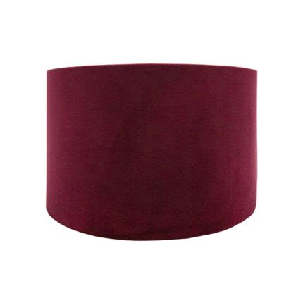 Ruby Red Velvet Drum Lampshade Lampshade Barn