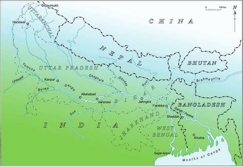 Map of the Ganga basin. | Download Scientific Diagram