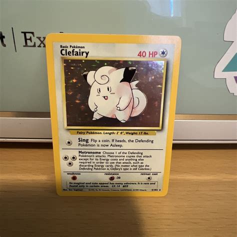 Pokémon Tcg Clefairy Base Set 5102 Holo Unlimited Holo Rare Ebay