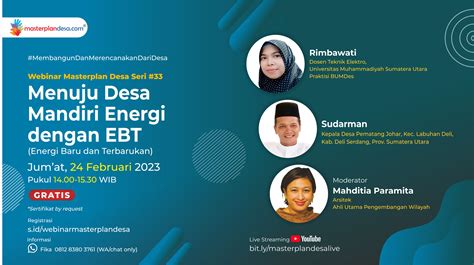 Registrasi Webinar Masterplan Desa Seri 33