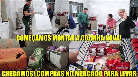 Come Amos Montar A Cozinha Nova Chegamos No S Tio Fizemos Compras No