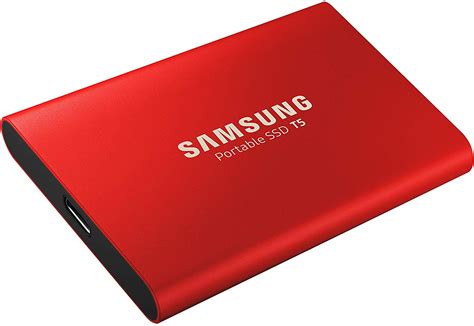 External SSD 1TB USB 3 1 Gen2 V NAND TLC UASP Samsung T5 Red