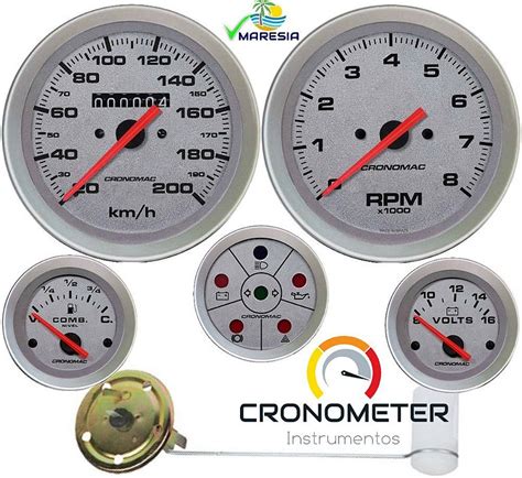 Kit Instrumentos Mm Mm Buggy Racing Std Cronomac Cronometer