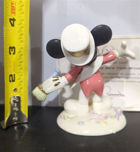 Lenox Ringing In The New Year Mickey Disney Porcelain Figurine With