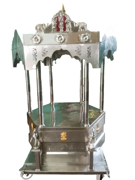 stain steel temple chariot polished  piece  coimbatore
