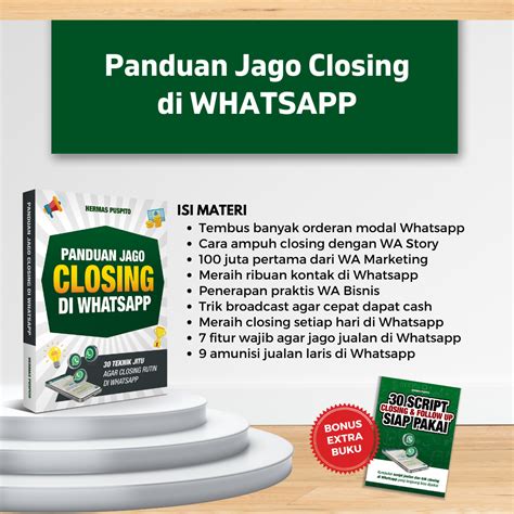 Checkout Promo Buku Wa Panduan Jago Closing Di Whatsapp