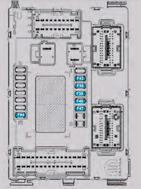 Fiat 500 2022 Caja De Fusibles Y Relés Esquema Fusibles Diagrama