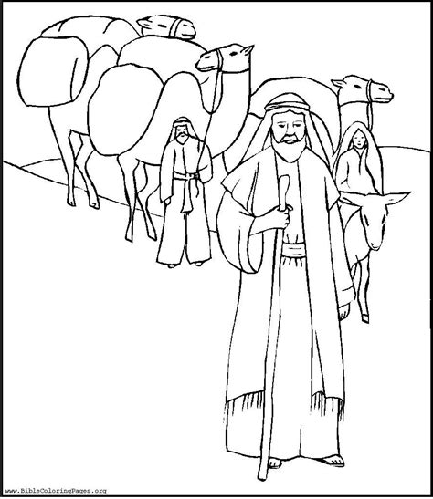 Abraham Move Coloring Page Sundayschoolist