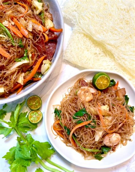 Pancit Bihon Filipino Rice Noodles Iankewks