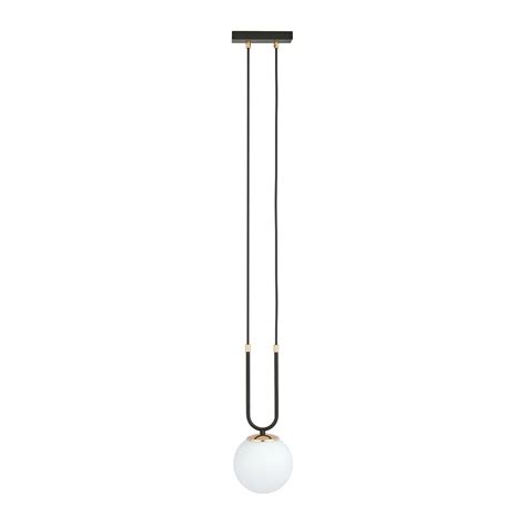 Glam Hanging Light Blackopal One Bulb Uk