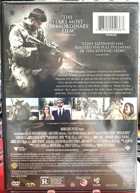 American Sniper DVD 2014 Price Includes 1st Class Shipping EBay