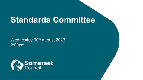 Standards Committee 30th August 2023 Youtube