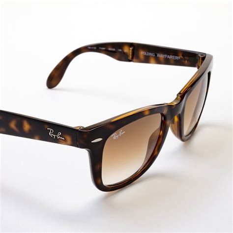 Ray Ban Tortoise Shell Sunglasses With Brown Lenses Rb4105 71051