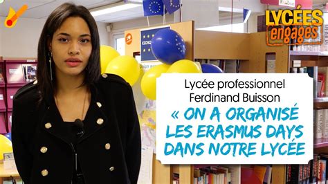 Lycées engagés Les Erasmus Days au lycée Ferdinand Buisson à Ermont