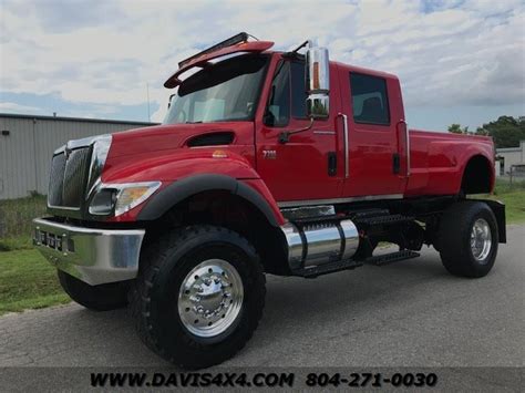 2005 International Cxt 7300 4x4 Crew Cab Long Bed Super Truck Monster