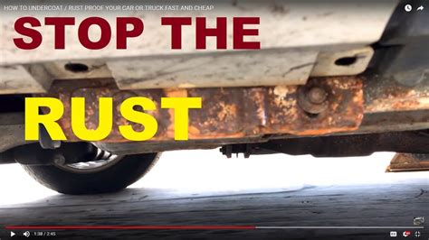 HOW TO UNDERCOAT RUST PROOF YOUR CAR OR TRUCK YouTube