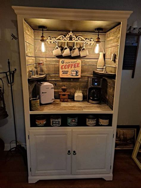 Kitchen Coffee Cabinet Diy Coffee Bar Home Diy Coffee Bar Coffee