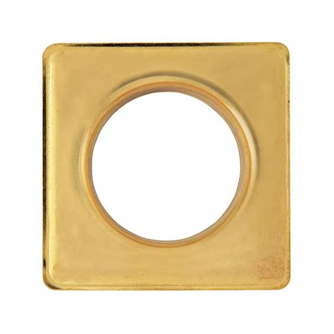 12 Square Grommet Brass Rowley