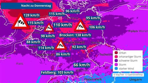 Unwetter Fahrplan Sturm Und Orkan Hier Trifft Der Doppel Orkan