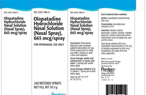 Olopatadine Hydrochloride Nasal Spray 665 Mcg - Quotes Type