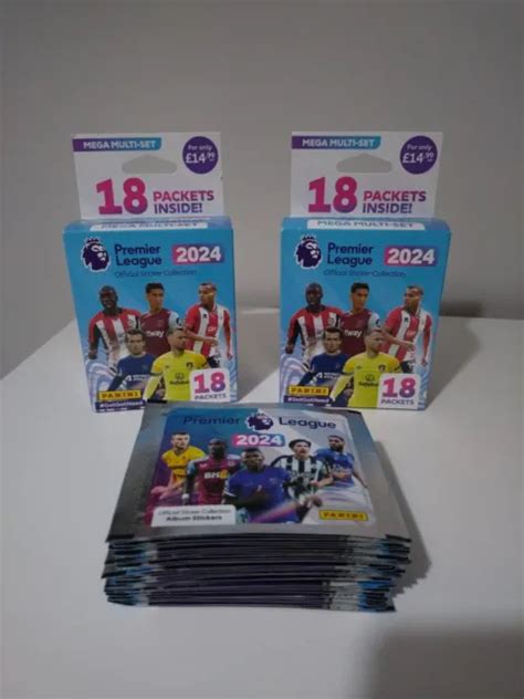 Premier League 2024 Panini Sticker Collection Mega Multiset X2 And 32